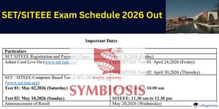 SITEEE 2026 Exam Schedule Out @siu.edu.in; Check Complete Schedule here